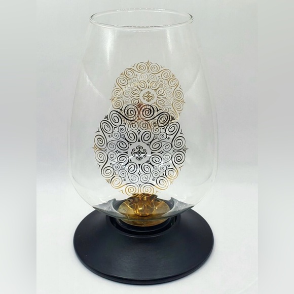 Vintage David Douglas Taper Candle Holder Hurricane Shade Accalac - Picture 1 of 11